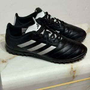 Adidas Black and White Goletto Turf Soccer Cleats Sz 4